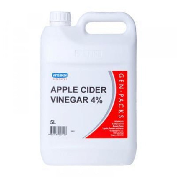 Vetsense Gen-Pack Apple Cider Vin 4% 5L - Pet And Farm