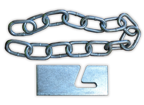Weld on Latch Kit With 6mm Chain - Pet And Farm