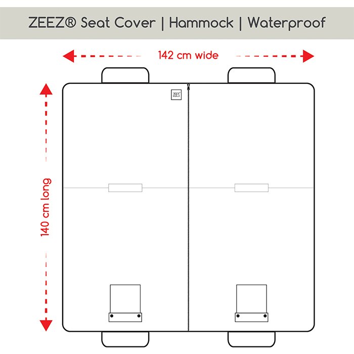 ZeeZ Car Seat Cover Hammock Premium Waterproof - Pet And Farm