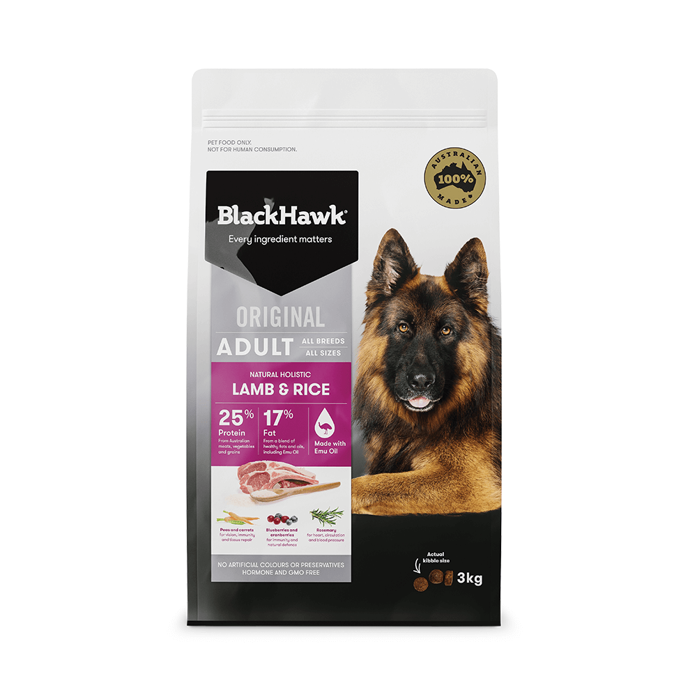 Black Hawk Lamb And Rice Adult Dry Dog Food 3kg - Pet And Farm