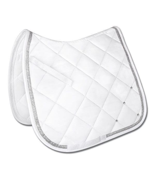 Waldhausen Competition AP Saddle Pad - White W/Bling - Pet And Farm