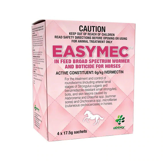 Abbey EASYMEC In Feed Broad Spectrum Wormer & Boticide for Horses - Pet And Farm