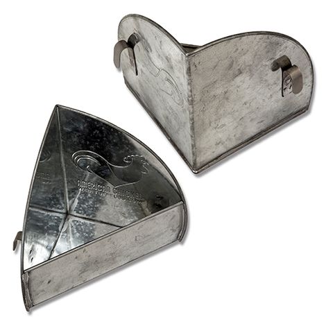 Galvanised Hanging Corner Poultry Feeder - Pet And Farm