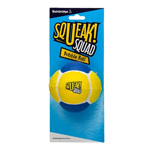 Tennis Bubble Ball Squeak Squad Dog Toy