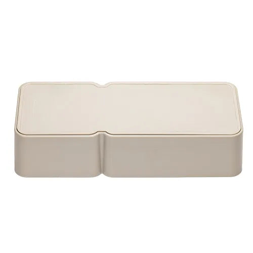 Small Animal Feeder Bowl Weighted Double Rectangular