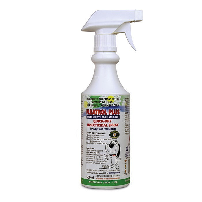 Fidos Fleatrol Plus Quick Dry Spray 500ml - Pet And Farm