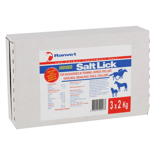 Ranvet Iodised Salt Lick 2Kg - Pet And Farm