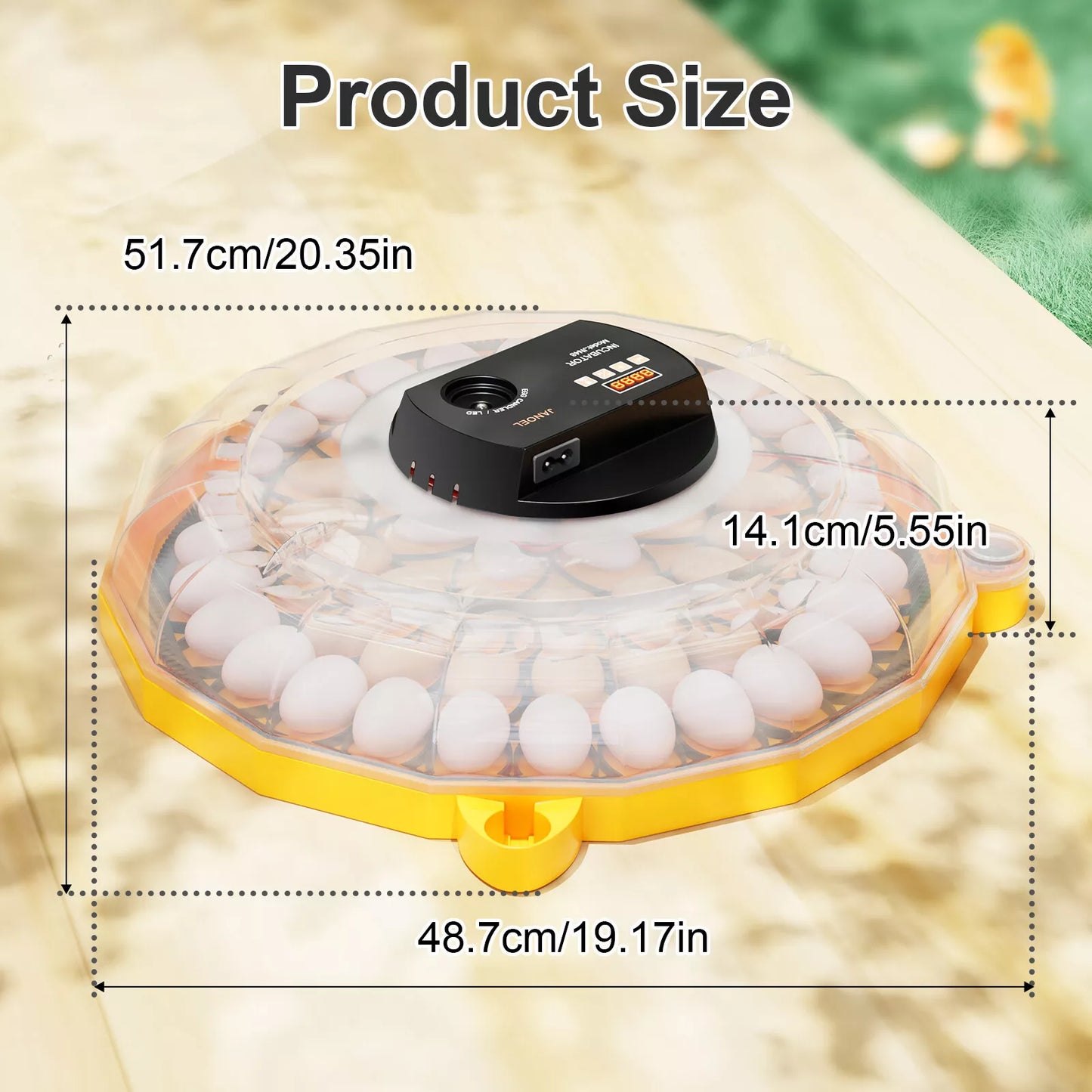 Incubator JANOEL N-48 up to 48 Egg Capacity
