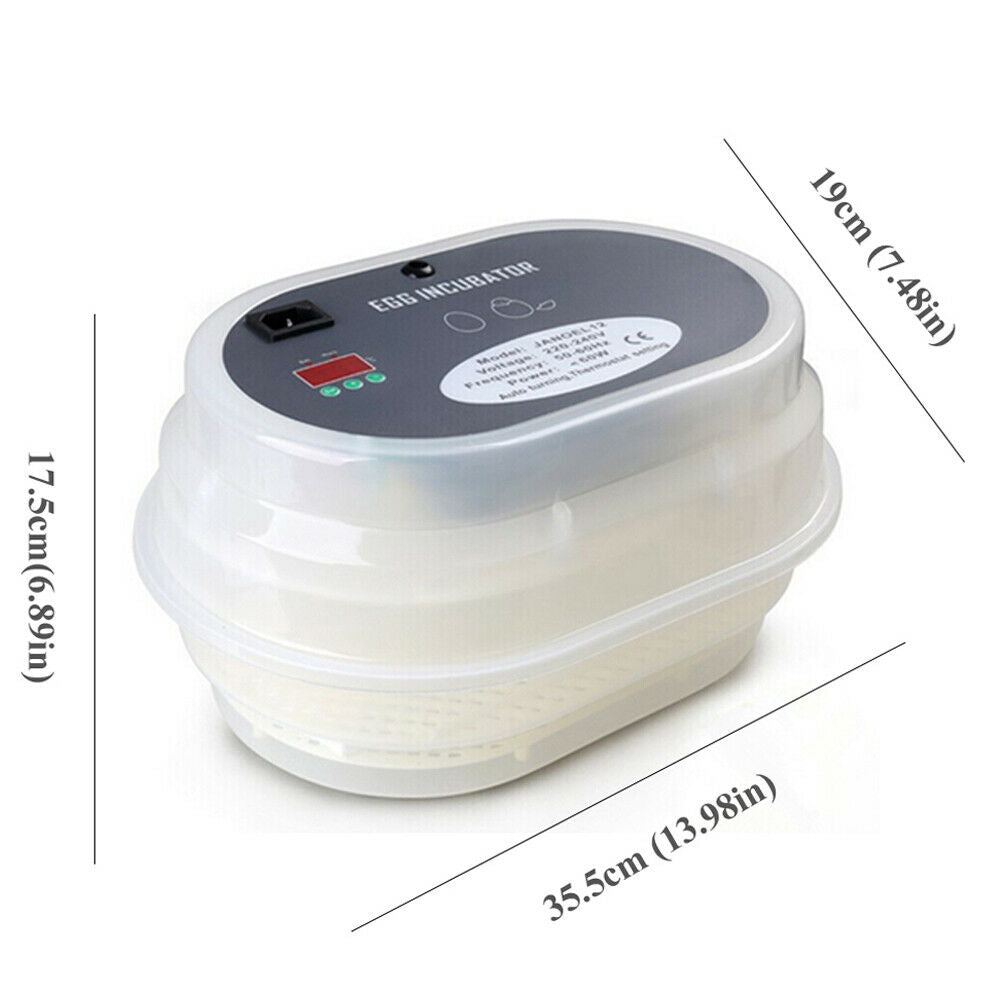 Incubator Automatic 12 Egg - Pet And Farm
