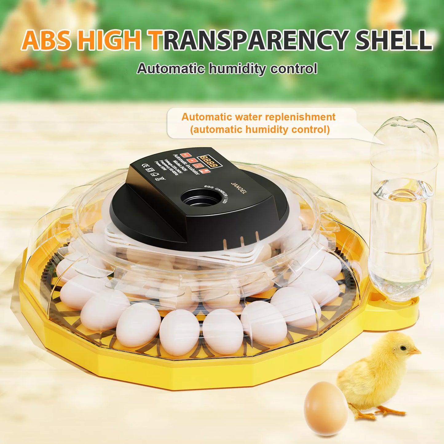 Incubator JANOEL 26 up to 60 Egg Capacity