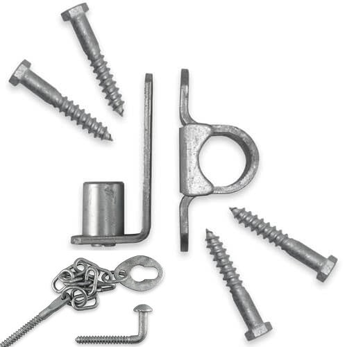 Screw-On Timber Post 25nb Farm Gate Kit With Latch - Pet And Farm
