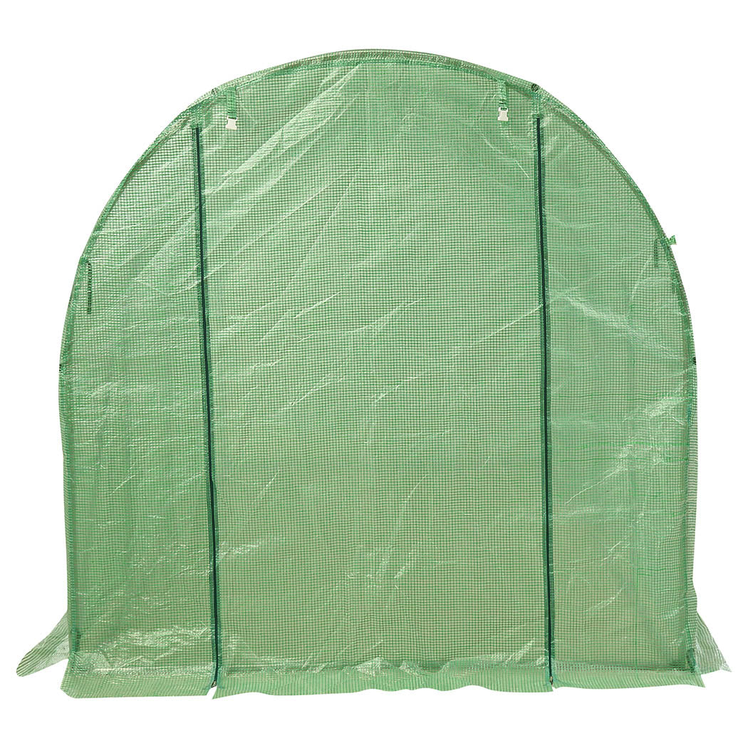 Greenhouse Plastic Film Shed Walk in Outdoor Garden Green House Tunnel Frame - Pet And Farm