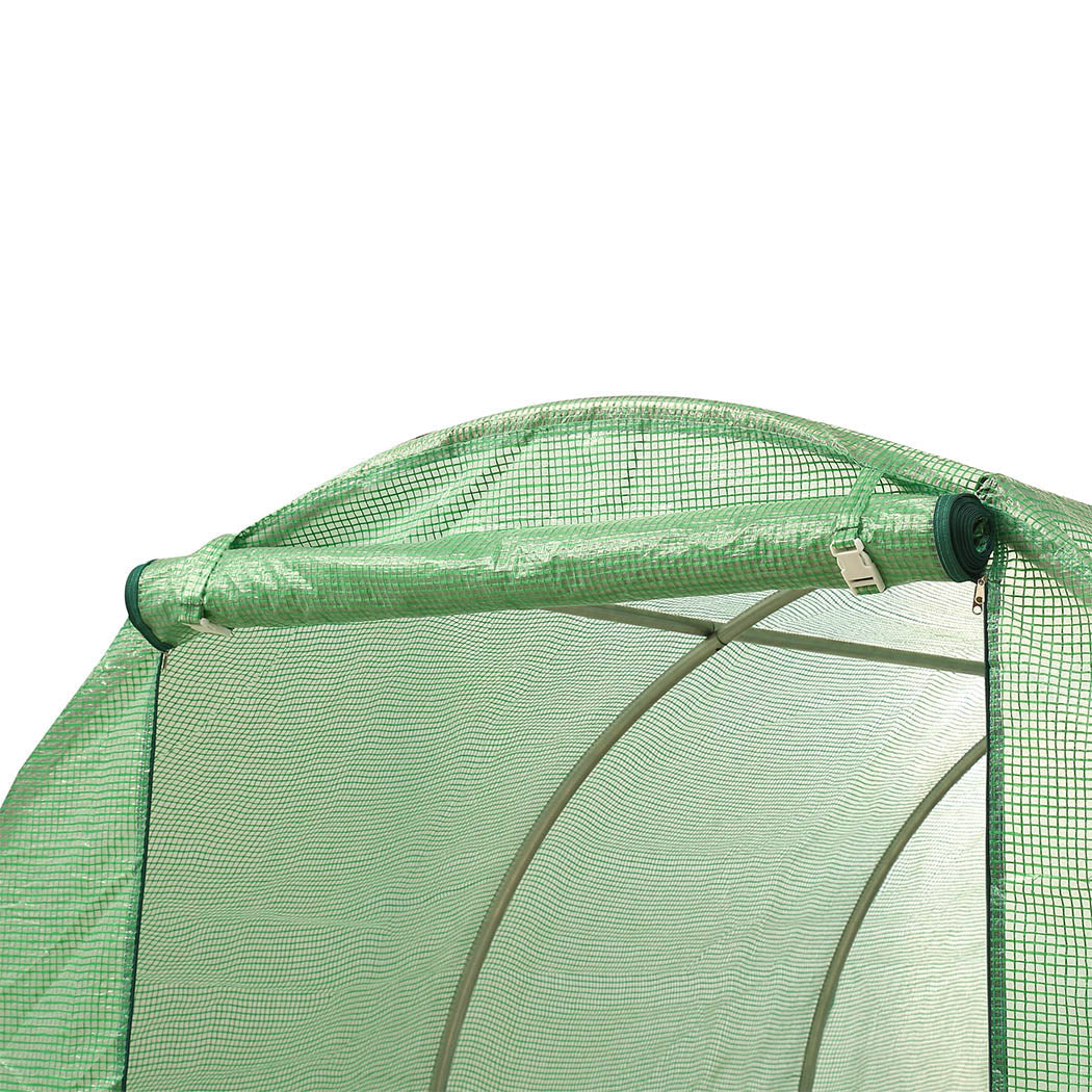 Greenhouse Plastic Film Shed Walk in Outdoor Garden Green House Tunnel Frame - Pet And Farm