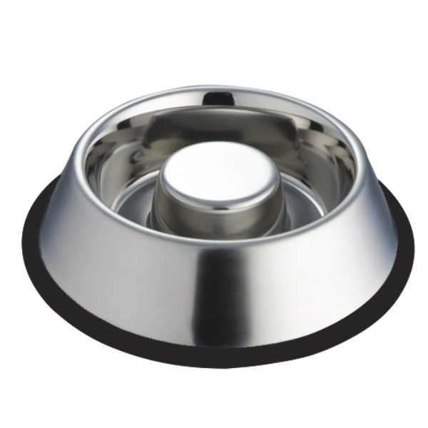Dog Bowl Stainless Steel – Slow Feeder - Pet And Farm
