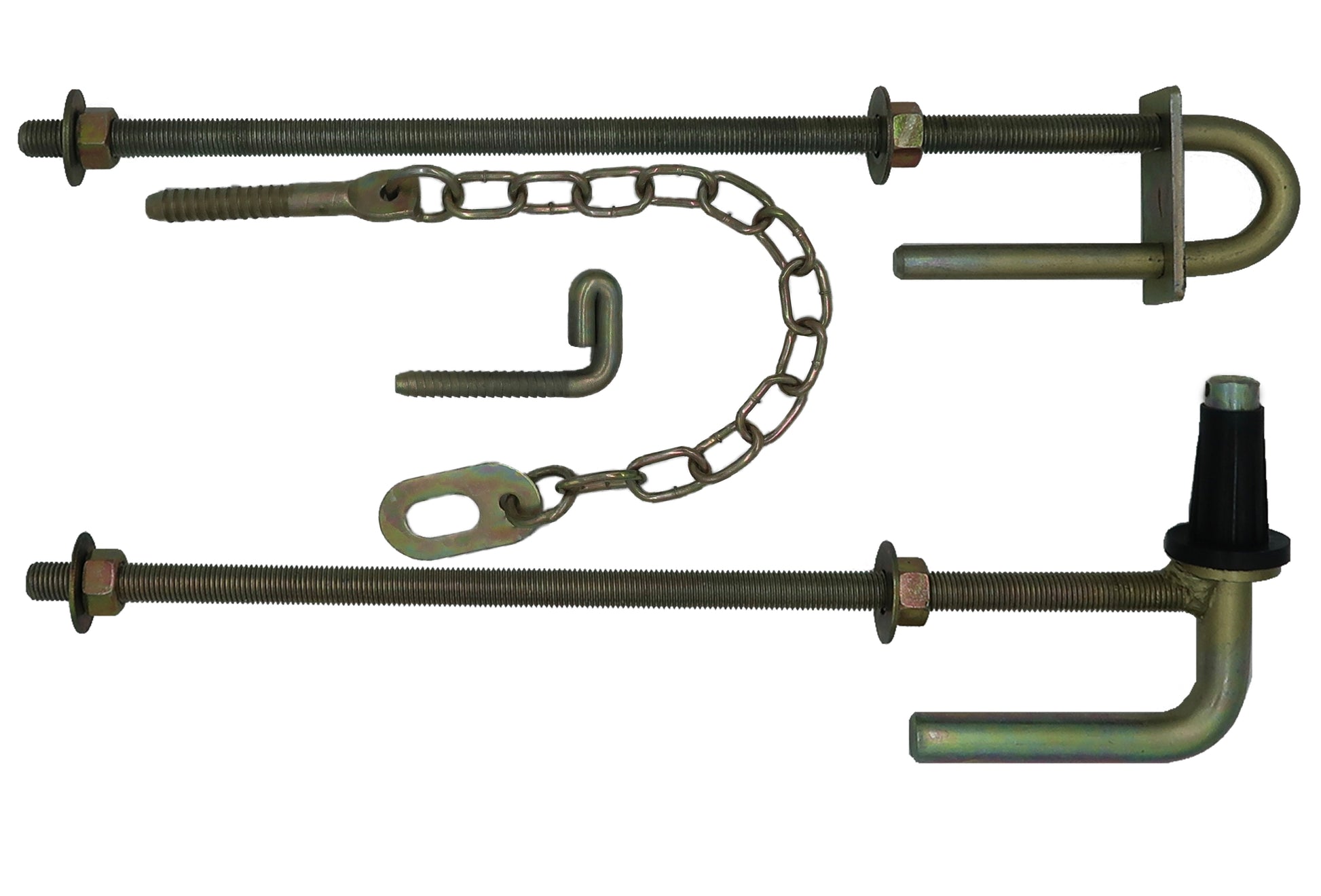 400mm Through Post Gate Hinge Set - Pet And Farm