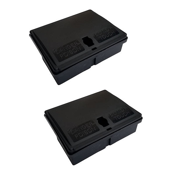 Compact Secure Mouse Bait Station x 2 - Pet And Farm