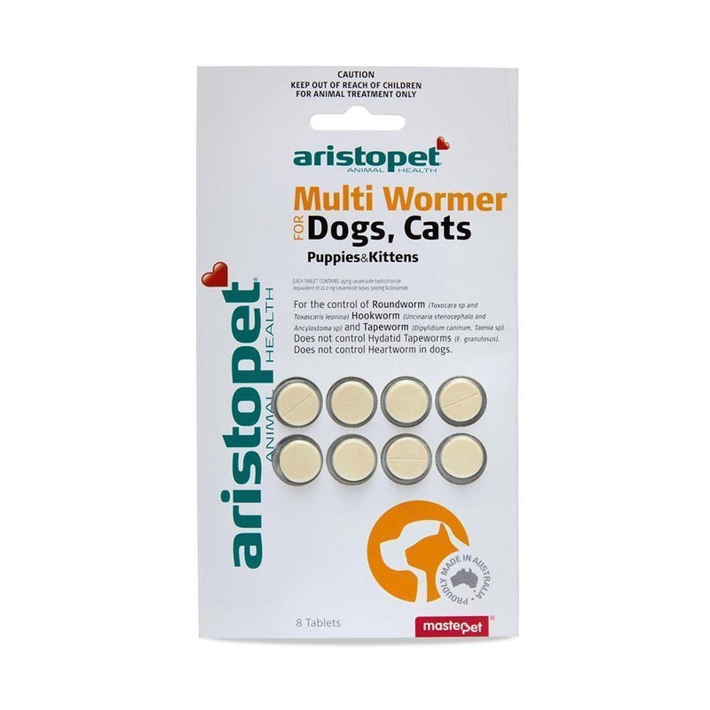 Aristopet Multiwormer Tablets Dog Cat 8 Pack - Pet And Farm