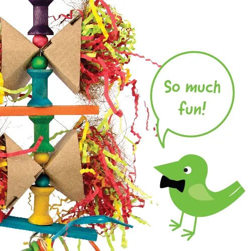 Bird Toy Destructive Shredz Box Ties - Pet And Farm