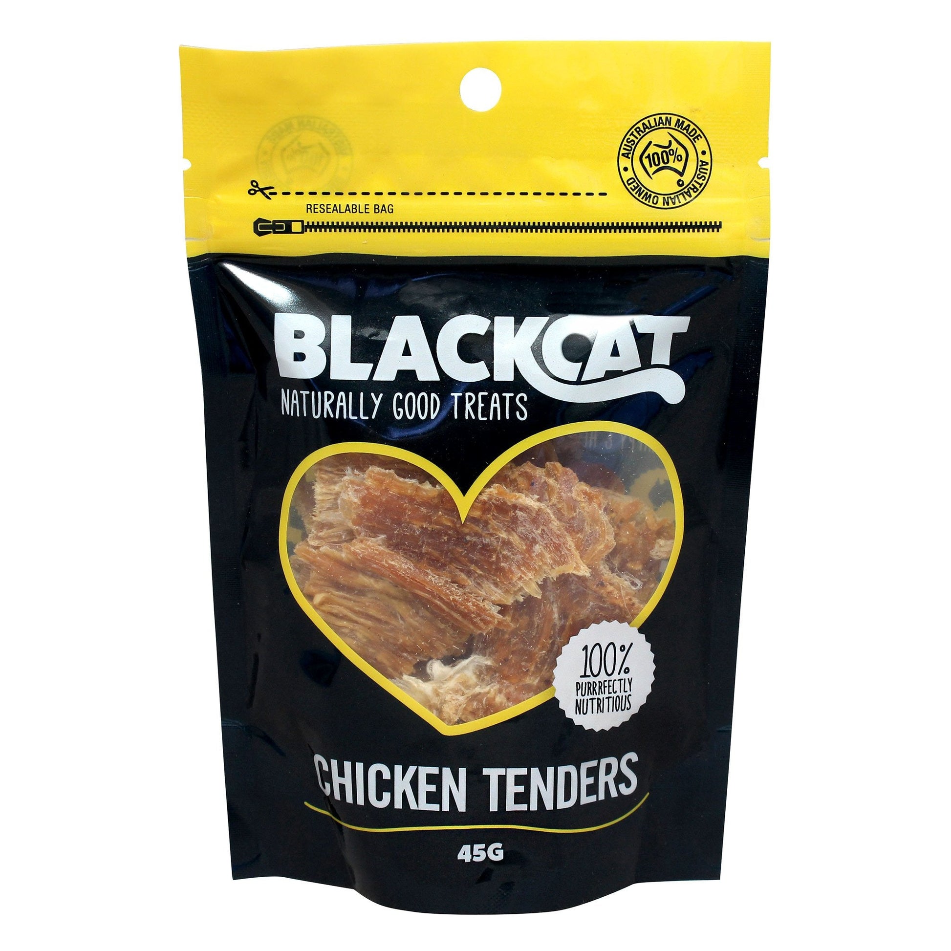Black Cat Chicken Tenders 45g - Pet And Farm