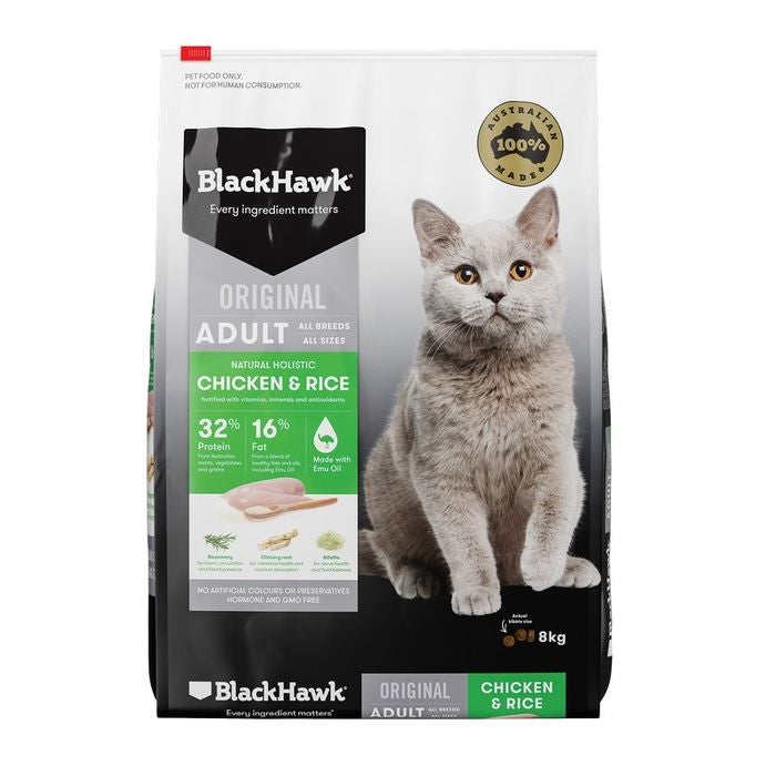 BlackHawk Adult Cat Food Chicken & Rice - Pet And Farm