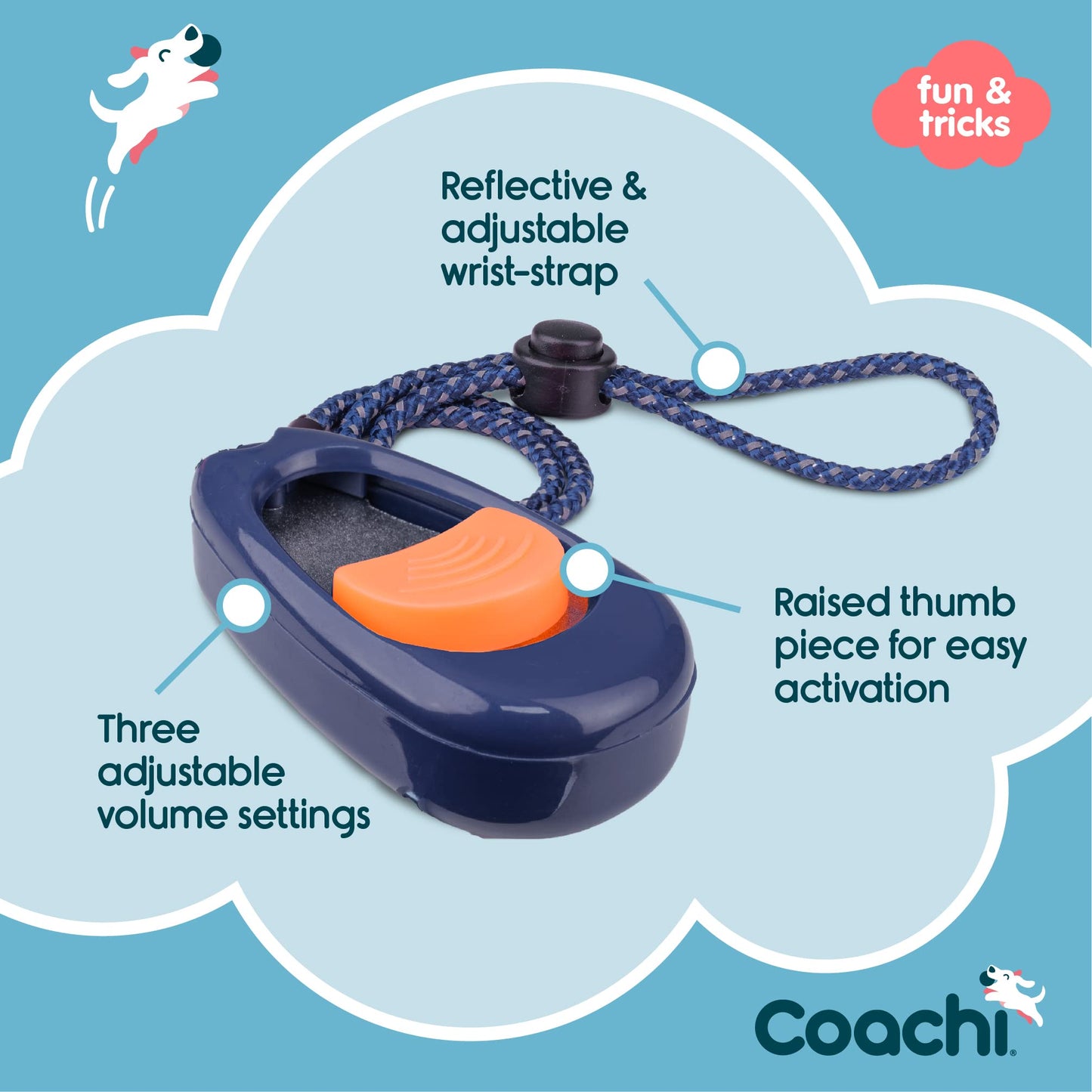 Coachi Multi Clicker Volume Adjustable Dog Training - Pet And Farm