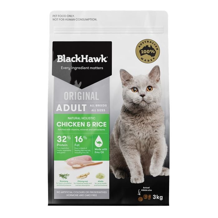 BlackHawk Adult Cat Food Chicken & Rice - Pet And Farm
