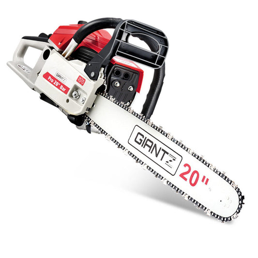 Giantz 58CC Commercial Petrol Chainsaw - Red & White - Pet And Farm