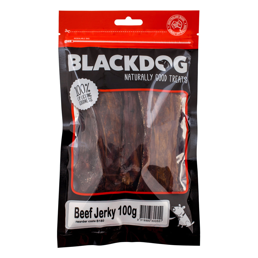 Blackdog Beef Jerky Dog Treats 100g - Pet And Farm