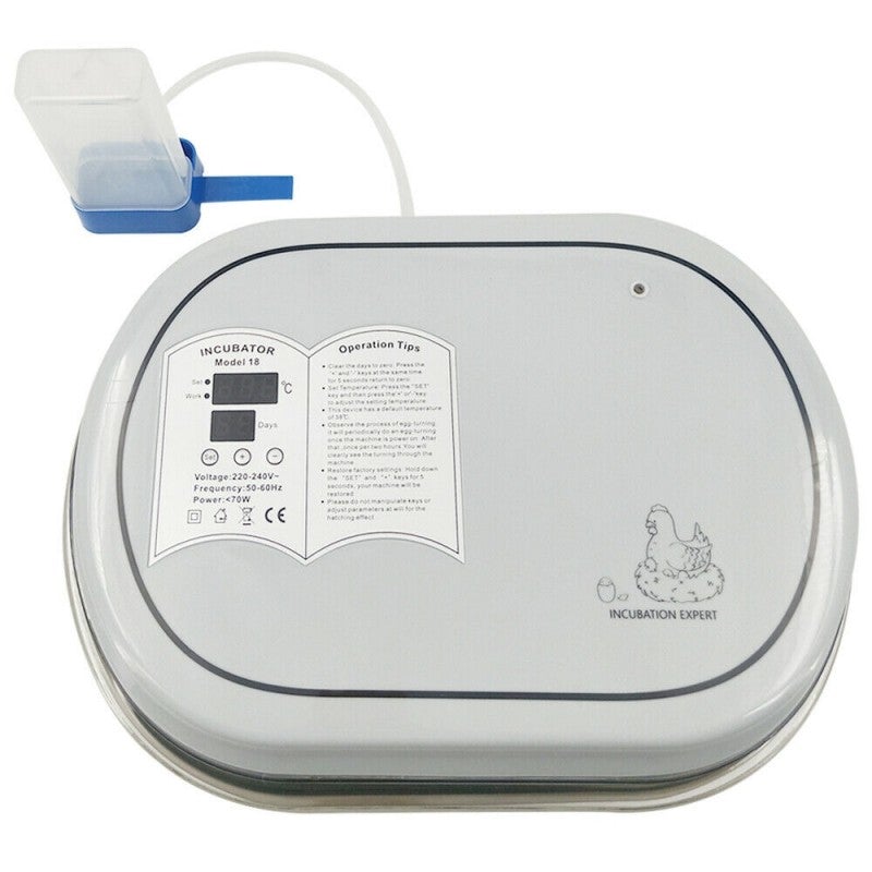 Digital 18 Eggs Incubator Fully Automatic - Pet And Farm