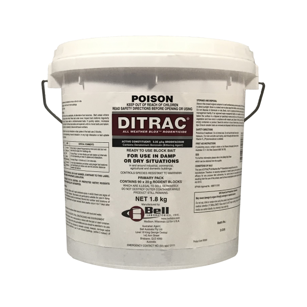 Ditrac Rodent Bait Red Blox - Pet And Farm