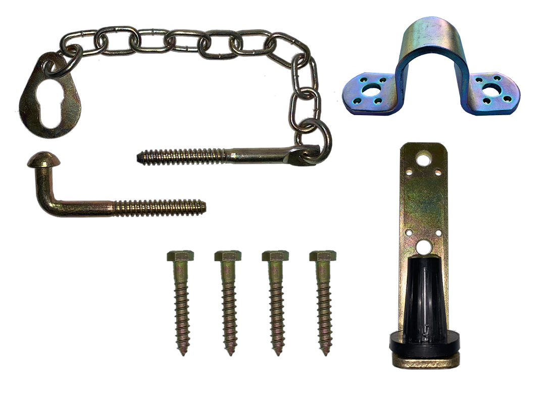 Ezy-Fix Gate Hinge Set With Mushroom Latch - Pet And Farm
