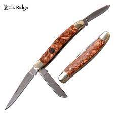 Elk Ridge Tri-Blade Folding Knife - Pet And Farm
