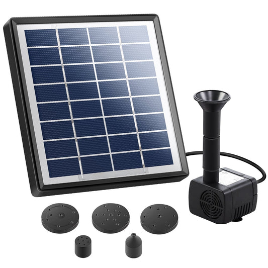 Solar Powered Pond Pump Submersible Fountains Ouotdoor Pool Garden Pumps 4 FT - Pet And Farm
