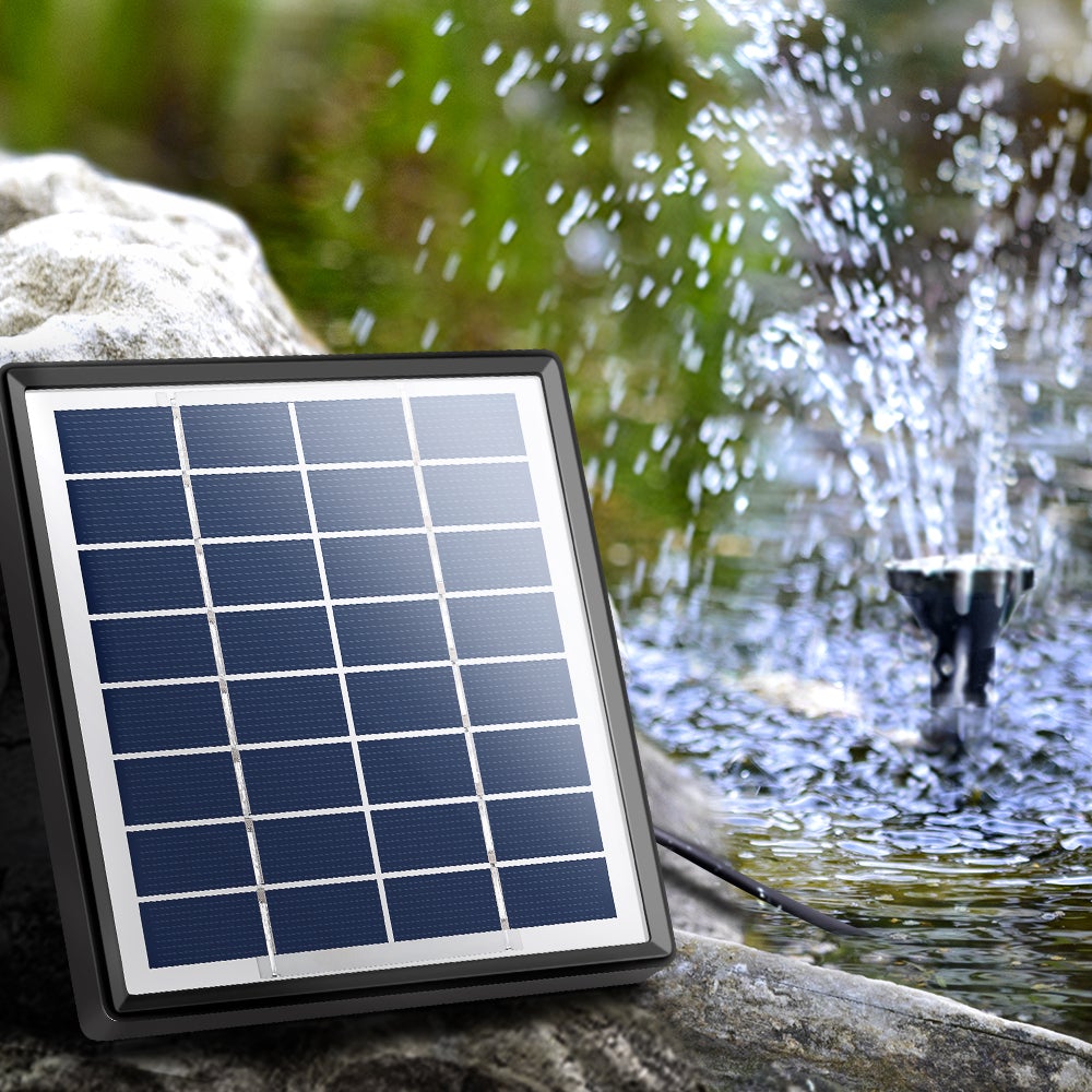 Solar Powered Pond Pump Submersible Fountains Ouotdoor Pool Garden Pumps 4 FT - Pet And Farm