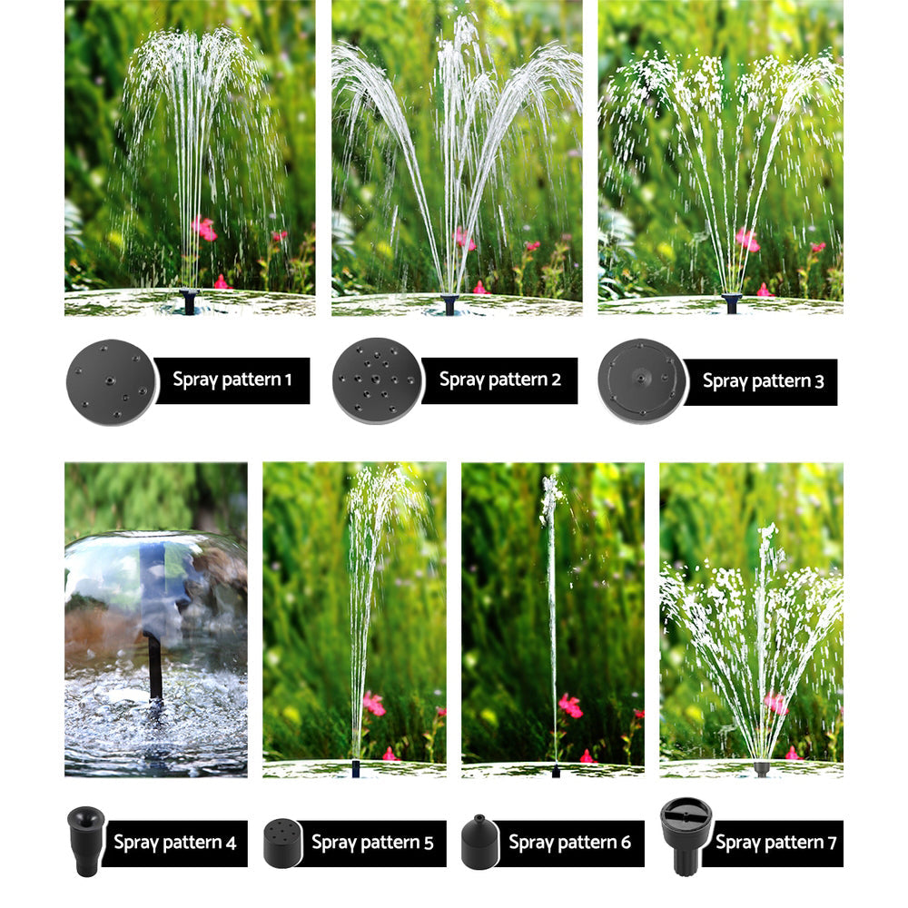 Solar Pond Pump Powered Garden Bird Bath Submersible Kit Panel Outdoor 6 FT - Pet And Farm
