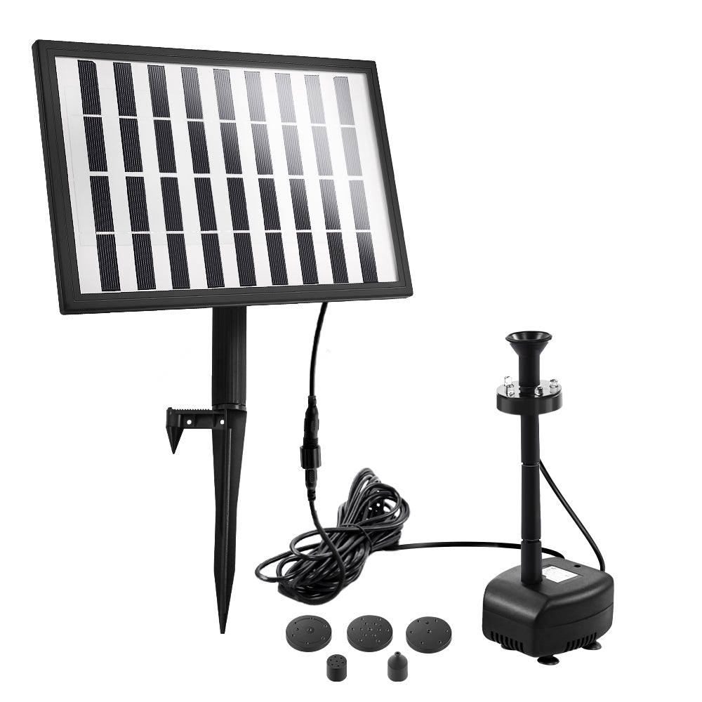 Solar Pond Pump Outdoor Garden Submersible Water Pumps with Battery Kit 4 FT - Pet And Farm
