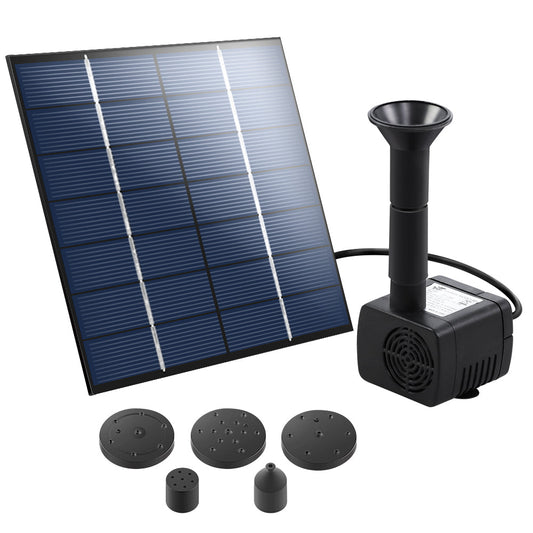 Solar Pond Pump Outdoor Water Fountains Submersible Garden Pool Kit 2.6 FT - Pet And Farm