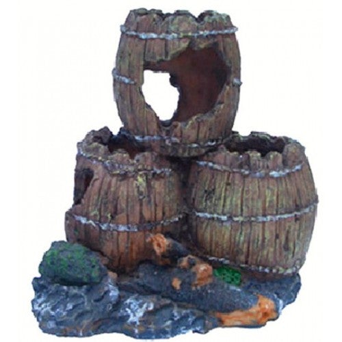 3 Barrels Aquarium Ornament - Pet And Farm