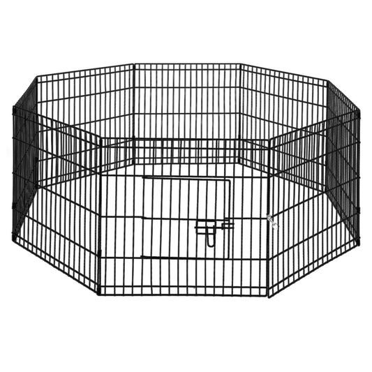 i.Pet 2X24" 8 Panel Pet Dog Playpen Puppy Exercise Cage Enclosure Fence Play Pen - Pet And Farm 