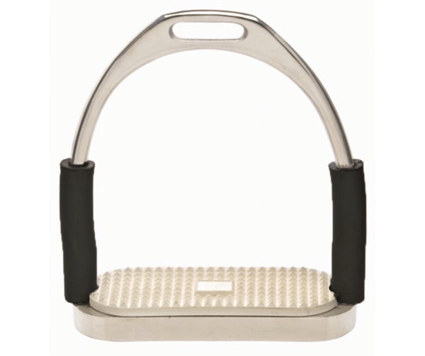 Equisteel Flex Shank Stirrups Stainless Steel - Pet And Farm