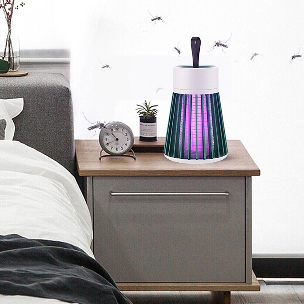 Electric Mosquito Killer Lamp Insect Catcher USB Fly Bug Zapper Trap LED UV Mozzie - Pet And Farm