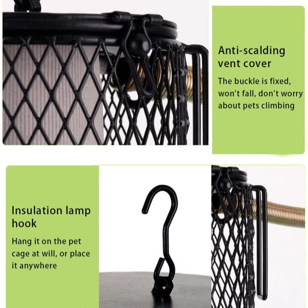 100W Reptile Ceramic Heat Lamp anti-hot Cage Light Holder Switch Chicken Brooder - Pet And Farm