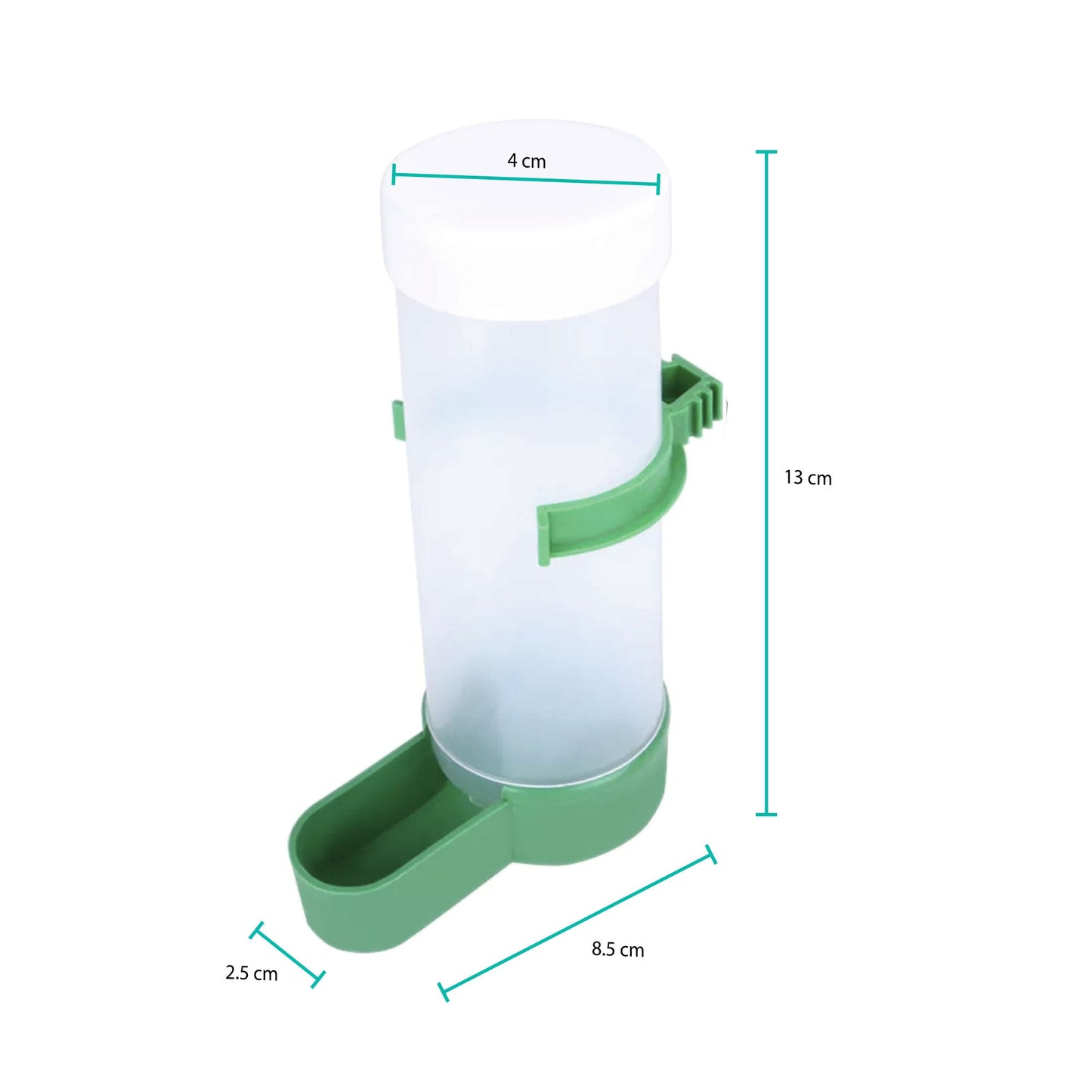 5x Bird Cage Food Dispenser Feeder Automatic Pet Parrot Budgie Cockatiel Aviary - Pet And Farm