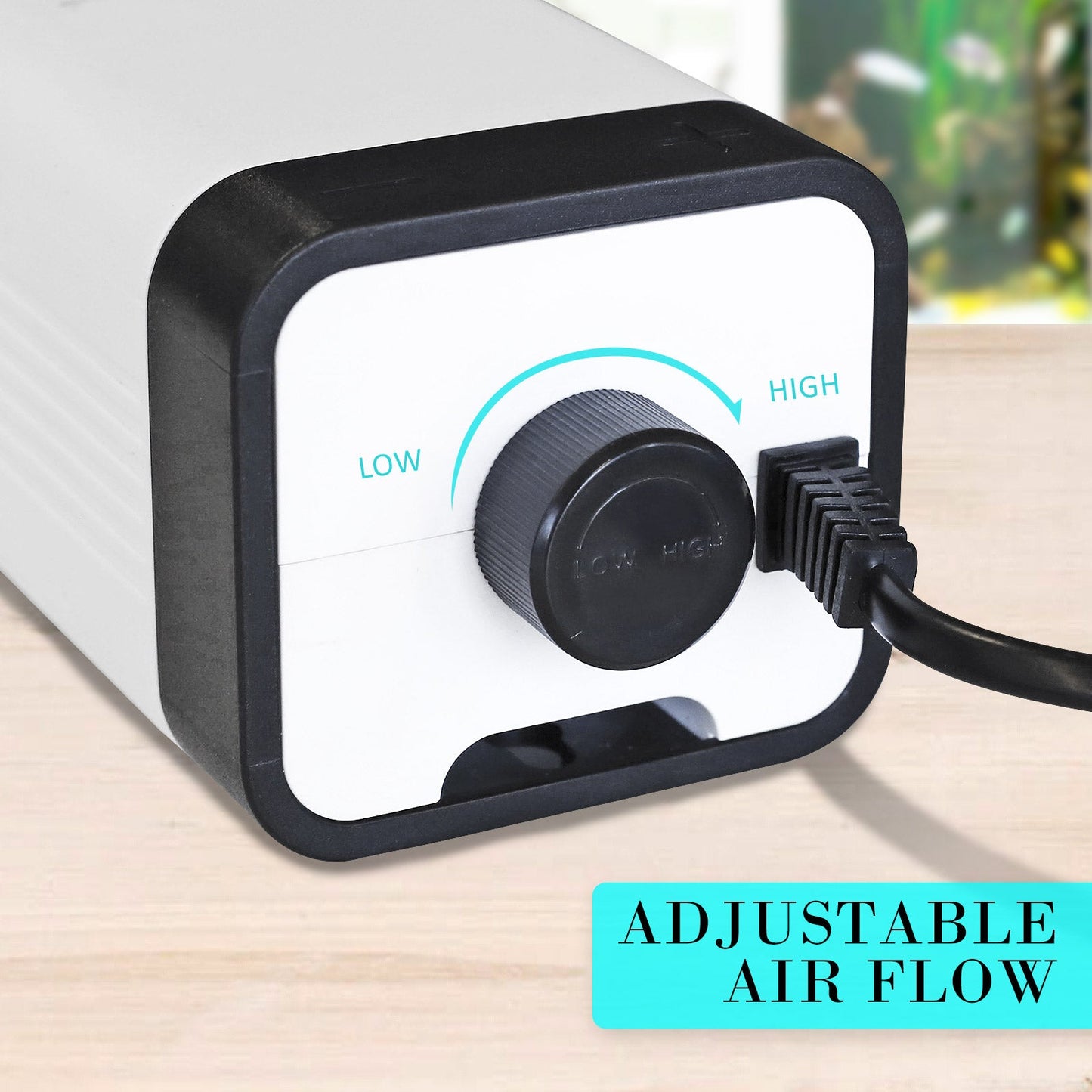 Dynamic Power Aquarium Air Pump Oxygen Hydroponic 2 Outlet 180L/H 4W - Pet And Farm