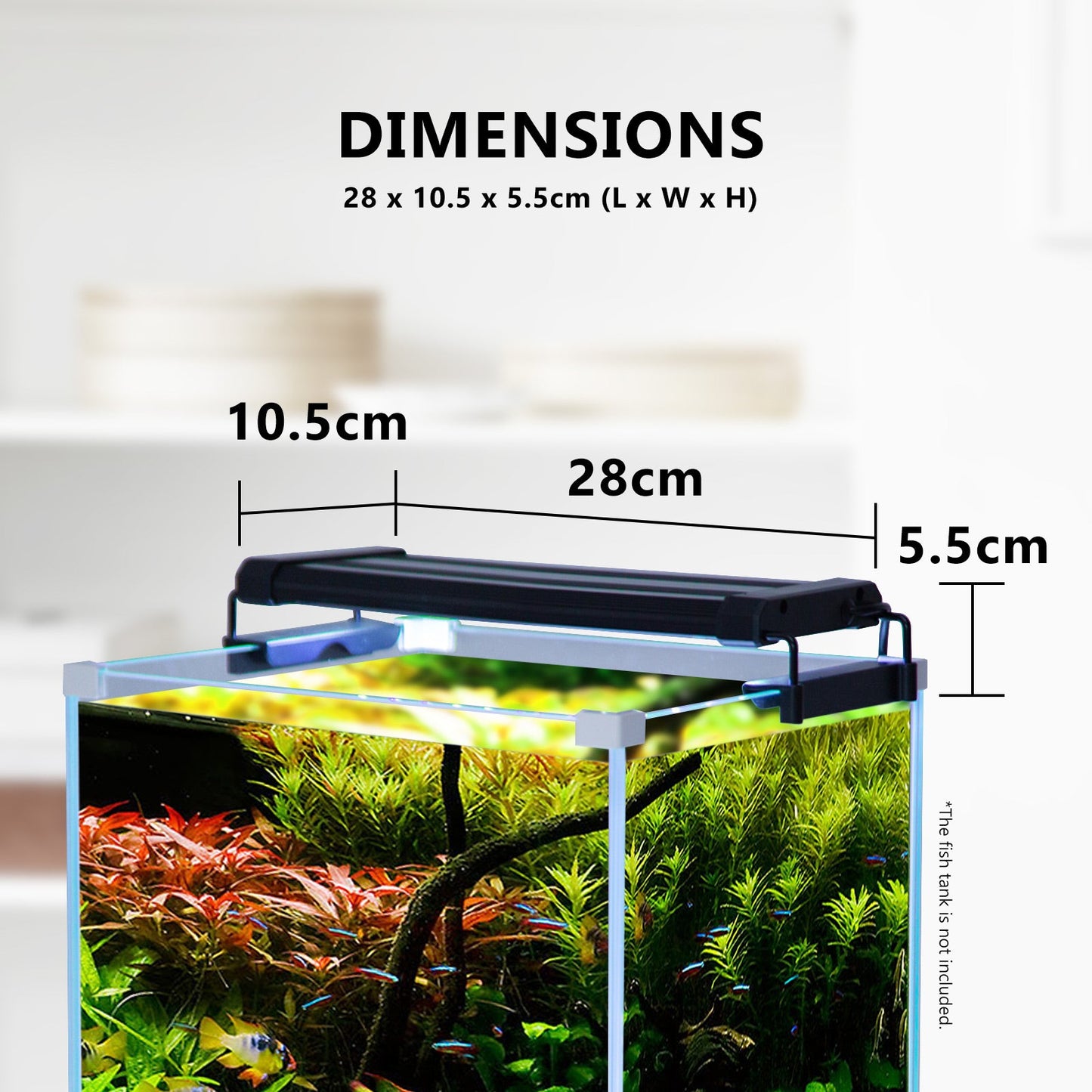 Dynamic Power 2 Set 6W Aquarium Blue White LED Light for Tank 30-50cm - Pet And Farm
