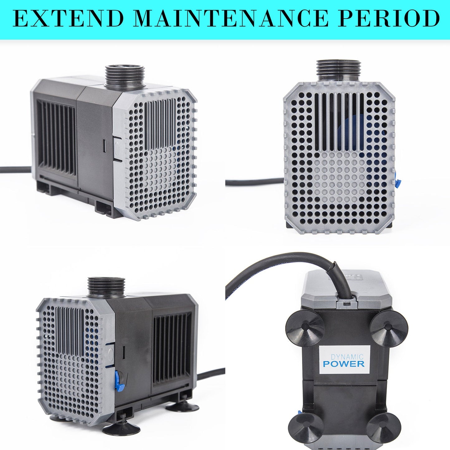 Dynamic Power Aquarium Submersible Water Pump 5000L/H 80W 3.8m Pond - Pet And Farm