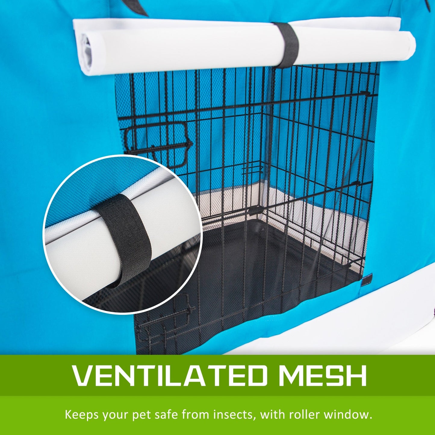 Paw Mate Blue Cage Cover Enclosure for Wire Dog Cage Crate 48in - Pet And Farm