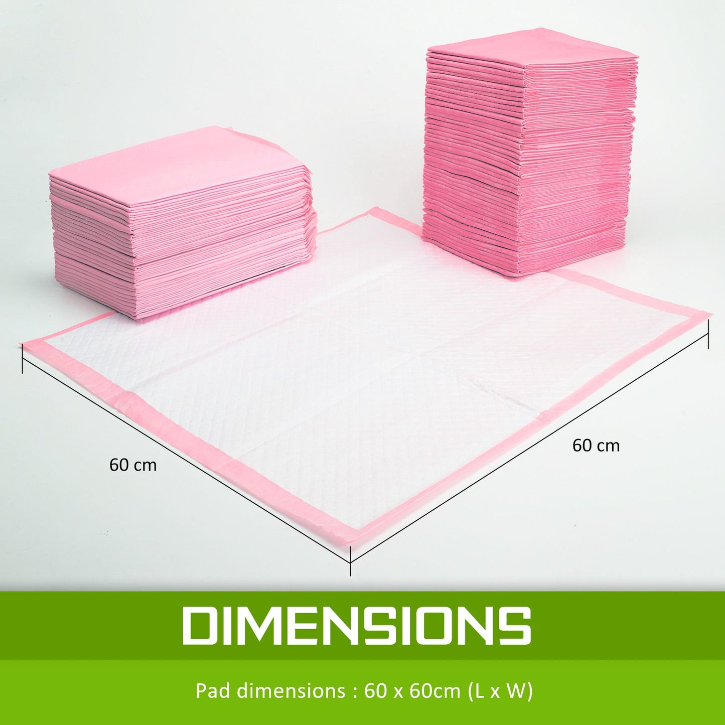 Paw Mate 100PCS Pink Pet Dog Cat Potty Training Toilet Mat Pads - Pet And Farm