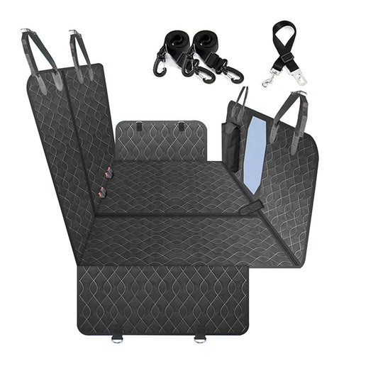 4-in-1 Multi-Function Car Back Seat Cover Pet Dog Waterproof Hammock Protective Pad - Pet And Farm