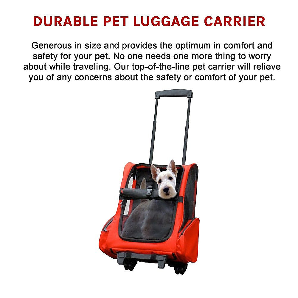 Dog Pet Safety Transport Carrier Backpack Trolley - Pet And Farm